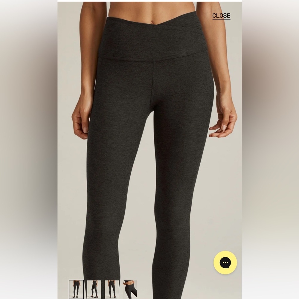 Beyond Yoga Spacedye At Your Leisure High Waisted Midi Legging, Darkest Night, M